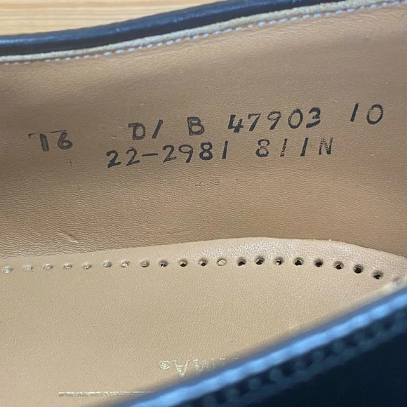 Johnston & Murphy Optima Oxford Shoes Men's 16 US Black Leather 22-2981 Lace-up - Picture 11 of 11